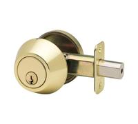 Cerrojo de un solo cilindro, Cerradura de cerrojo redondo con llaves, Cerraduras de puerta modernas con cerrojo, Cerrojo dorado for entrada de puerta principal