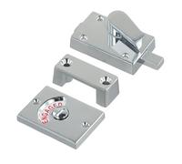 Cerrojo indicador de partición para inodoro, pestillo de privacidad para puerta de baño, latón satinado, sin indicación, cerradura de puerta de inodoro