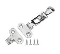 Cerrojo marino antisonajero para barcos y yates - Hebilla de puerta de acero inoxidable 316 con mecanismo de bloqueo silencioso, acabado pulido espejo, 110 mm x 50