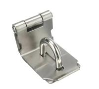 Cerrojo para puerta Candado de acero inoxidable 90 grados for puerta cobertizo, cerradura seguridad for el hogar, cierre, placa bloqueo, hebilla(Silver 1pcs)
