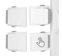 Cerrojo Para Puertas Correderas,Seguro Infantil Para Puertas Correderas | 4 Piezas Topes Adhesivos De Cierre Para Instalación Fácil Seguridad Hogar Niños Piso Mascotas Hotel