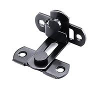 cerrojo para puertas, Pestillo de puerta con perno deslizante negro 90°, cierres deslizantes hebilla vintage for ventanas, cerraduras puertas gabinetes herrajes, paquete 2(Black)