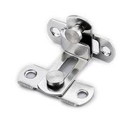 cerrojo para puertas, Pestillo de puerta con perno deslizante negro 90°, cierres deslizantes hebilla vintage for ventanas, cerraduras puertas gabinetes herrajes, paquete 2(Silver)