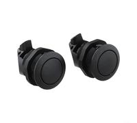 Cerrojo vertical de puerta con botón, sin llave para cerradura de un solo toque para caravanas, yates, cajones de muebles, piezas de hardware de gabinete de plástico ABS resistentes al desgaste