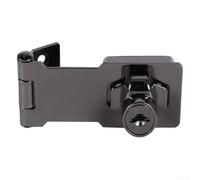 Cerrojo y grapa de bloqueo de 7.6 cm con llaves, candado resistente al agua, resistente al óxido, para garaje, armario, cajón, armario, taquilla, puerta