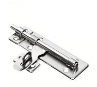 Cerrojos de Puerta Bloqueo 1 cerradura de puerta de acero inoxidable con pestillo y cierre de barril cepillado for puertas, ventanas, cajones y armarios.(S)