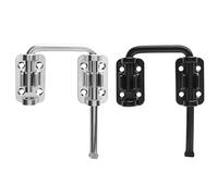 Cerrojos de Puerta Bloqueo Cerradura de puerta de aleación de zinc de 90/180 grados, cerrojo universal for puertas, herraje con hebilla antirrobo for portones(Black)