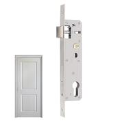 Cerrojos interiores de la puerta - Ajuste perfecto: pestillo de puerta de acero inoxidable de un punto | Con aplicación multiusos, suministros de muebles de gabinete para sótano, garaje, ático