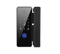 Cerrojos y pestillos Cerradura de puerta inteligente oscilante deslizante, cerradura electrónica de puerta de vidrio con huella dactilar, entrada sin llave, Ideal for oficina en casa