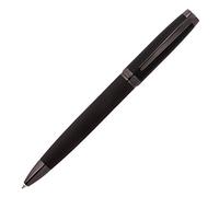 Cerruti 1881 Bolígrafo Myth Black con cuerpo negro, mina azul, elegante caja de regalo (Gun)