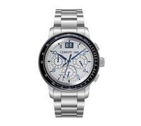 Cerruti 1881 - Cronógrafo Petroio - Cuarzo Movimiento de Reloj - Ancho de la caja: 43 mm - Acero inoxidable - 5 ATM, blanco, 43