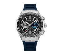 Cerruti 1881 - Cronógrafo Ruscello - Movimiento de cuarzo - Ancho de la caja: 44 mm - Acero inoxidable - 5 ATM, azul oscuro, 44, Correa