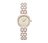 Cerruti 1881 Lusia - Reloj analógico de acero inoxidable con esfera gris cálido para mujer, 24 mm
