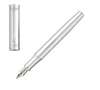 Cerruti 1881 NST2092 Zoom Silver - Pluma estilográfica, color plateado