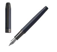 Cerruti Heritage NST9472N 1881 - Pluma estilográfica (latón, 13,9 cm), color azul y gris