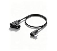 CERRXIAN Cable de alimentación D-Tap a USB-C en ángulo recto, 12-16.8V 20AWG D Tap cable de alimentación, para transmisor de video DJISDR, motor de enfoque DJILiDAR, TiltaNucleus N2 Follow Focus
