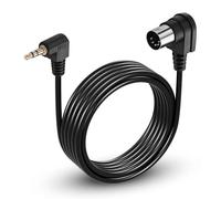 CERRXIAN Cable de audio estéreo de 10 pies de 5 pines DIN a 3,5 mm, 90 grados MIDI DIN de 5 pines a 90 grados, 3,5 mm, 1/8 pulgadas, para altavoces, teclado MIDI