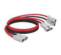 CERRXIAN Cable Divisor de extensión de Carga de batería 50 A, Cable combinador Paralelo Anderson Y, 10 AWG 50 A 1 a 2 Conector de desconexión rápida Divisor-1.8 pies