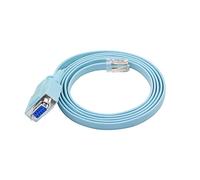 CERRXIAN Cable RJ45 a puerto serial de 9 pines DB9 hembra serial RS232 a RJ45 macho Cat5 Ethernet LAN Rollover Cable de consola para dispositivos de red Cisco
