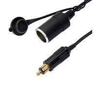 CERRXIAN DIN Hella Powerlet Enchufe para Encendedor de Cigarrillos 18AWG Toma Adaptador de mechero Macho Europeo Enchufe DIN (30 cm)