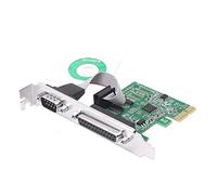 CERRXIAN PCIe a RS232 Combo Serial Paralelo Tarjeta de Expansión DB9 Serial+DB25 Paralelo a PCI-E 1x Tarjeta Controladora