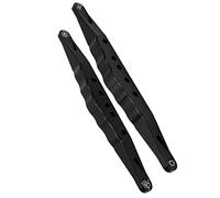 cersalt Brazos de Arrastre Inferiores Traseros RC, Brazos de Arrastre RC de Metal Flexibles de 2 Piezas para LOSI Super Baja Rey 2.0 para 1/6 RC Short Course Off Road Car(Negro)