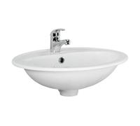 Cersanit Calla lavabo 53x41 cm oval empotrado blanco K11-0096