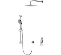 Cersanit City conjunto de ducha empotrado con rociador con efecto lluvia cromo S952-014