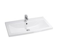Cersanit Como lavabo 80x45 cm rectangular para mueble blanco K32-004-BOX
