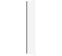 Cersanit Mille mampara de ducha walk-in 50 cm negro mate/vidrio transparente S161-016