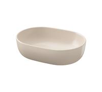 Cersanit Moduo lavabo 50x35.5 cm oval sobre encimera marrón/beige K116-132
