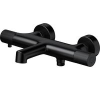 Cersanit Zen grifo de bañera y ducha a pared con termostato negro S951-566