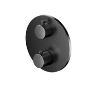 Cersanit Zen grifo de bañera y ducha empotrado con termostato negro-grafito S951-804