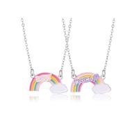 CERSLIMO Collar de mejor amiga, bonito collar de tortuga marina, aguacate, arco iris, perros, para 2 niñas, joyería para mejores amigos, regalos de cumpleaños y Navidad, Chapado en oro, No es una