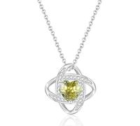 CERSLIMO Regalos de cumpleaños para mujeres: collar de piedra natal de nudo de amor, regalos de piedra natal, regalos de cumpleaños para hija, madre, esposa, abuela, relleno de calcetines de Navidad