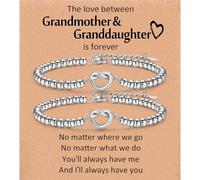 CERSLIMO Regalos para abuela y nieta, pulsera de cuentas de nudo para nieta, joyería para niñas, regalo para abuela, día de la madre, Navidad, cumpleaños, San Valentín, día de Acción de Gracias