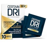 Certain Dri Toallitas antitranspirantes para sudoración excesiva e hiperhidrosis - 72 horas de fuerza clínica, protección contra el olor y la transpiración, aptas para viajes, recomendado por