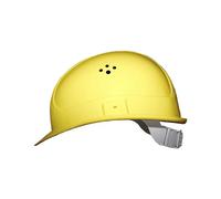 Certeo Casco de protección de 4 Puntos de Polietileno, Color Amarillo