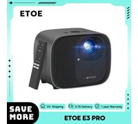 Proyector de sello portátil ETOE 1080P, 400 lúmenes ANSI, Google TV 3.0, certificado Netflix y ETOE Seal