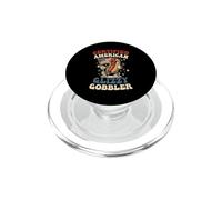 Certificado American Glizzy Gobbler Patriotic Hotdog Holiday PopSockets PopGrip para MagSafe