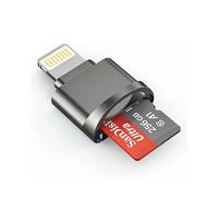 [Certificado Apple MFi] Lector de tarjetas micro SD Lightning para iPhone iPad, lector de tarjetas SD TF adaptador para iPhone 14/13/12/11/XR/X/8/7, compatible con iOS 16 17, visor rápido de lector de