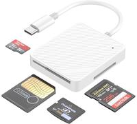 [Certificado Apple MFi] Lector de tarjetas micro SD para iPhone iPad, adaptador de tarjeta USB C de alta velocidad a SD TF para iPhone, lector de tarjetas de memoria de cámara con micro SD para iPhone