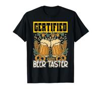 Certificado Beer Taster Festival de Bebidas ale pocas Cervezas Beber Camiseta