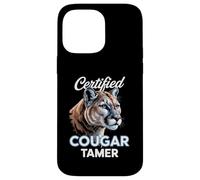 Certificado Cougar Domador Humor Divertido Sarcástico Salvaje Depredador Carcasa para iPhone 14 Pro Max