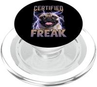 Certificado Freak Pug Funny Dog Cursed Meme PopSockets PopGrip para MagSafe