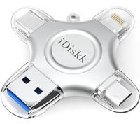 Certificado por aplicación 1T B: memoria fotográfica iDiskk 1T para iPhone, unidad flash USB para USB-C, iPad, Android, Samsung USB para iPhone 16/15/14/13/13 Pro/12/12 Pro/12/12 Pro/12 mini/11/11/Pro