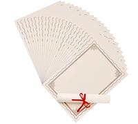 Certificados de Premios en Papel Marfil - 25 Hojas, 29,7 cm x 21 cm - Para Diplomas, Empleados, Graduación, Escuela y Más