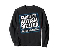 Certified Autism Rizzler Rizz Em With The Tism Autistic Men Sudadera
