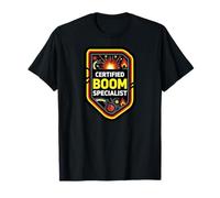 Certified Boom Specialist Funny Explosive Design Camiseta