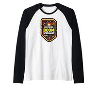 Certified Boom Specialist Funny Explosive Design Camiseta Manga Raglan